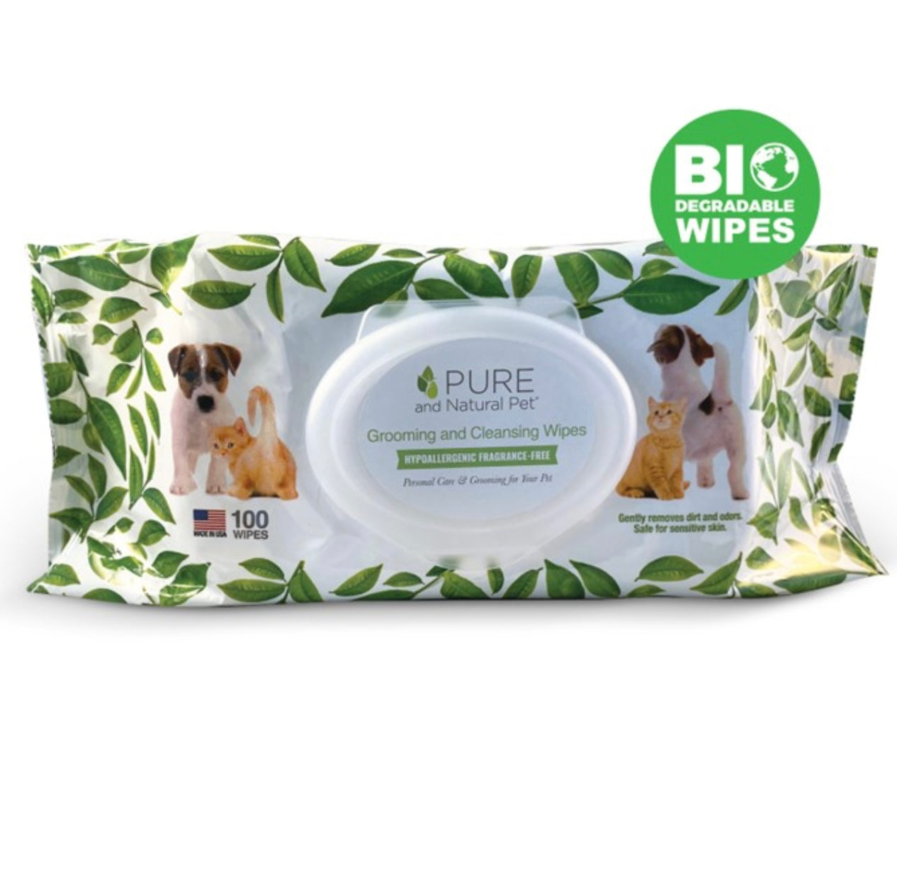 Grooming and Cleansing Wipes-All Pets (Fragrance-Free)