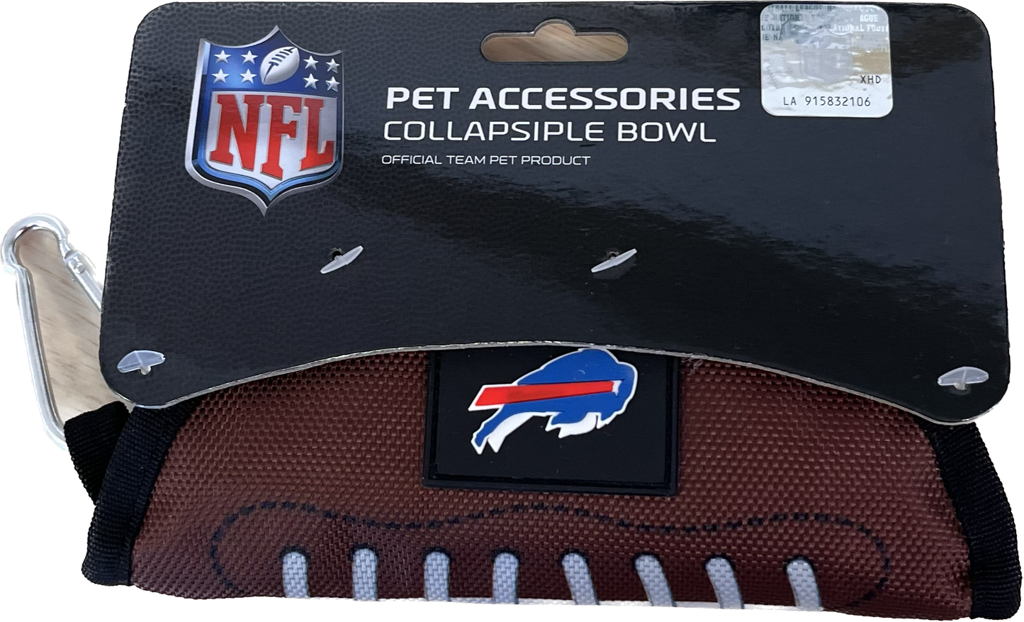 Buffalo Bills Collapsible Football-Shaped Bowl