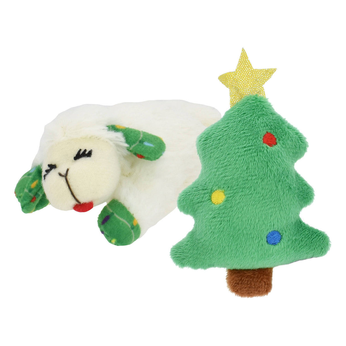 Multipet Lamb Chop® Holiday Cat Toy 2pk Assorted