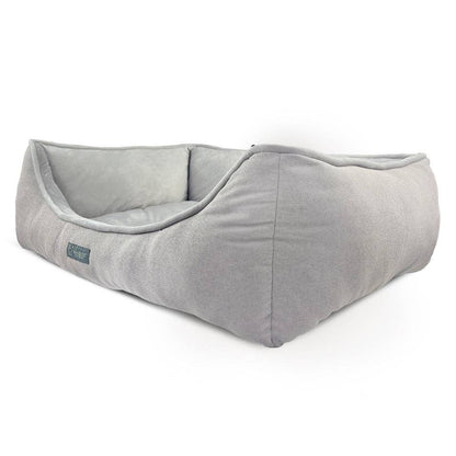 Large Reversible Micro-Plush Upholstery Fabric Pet Bed