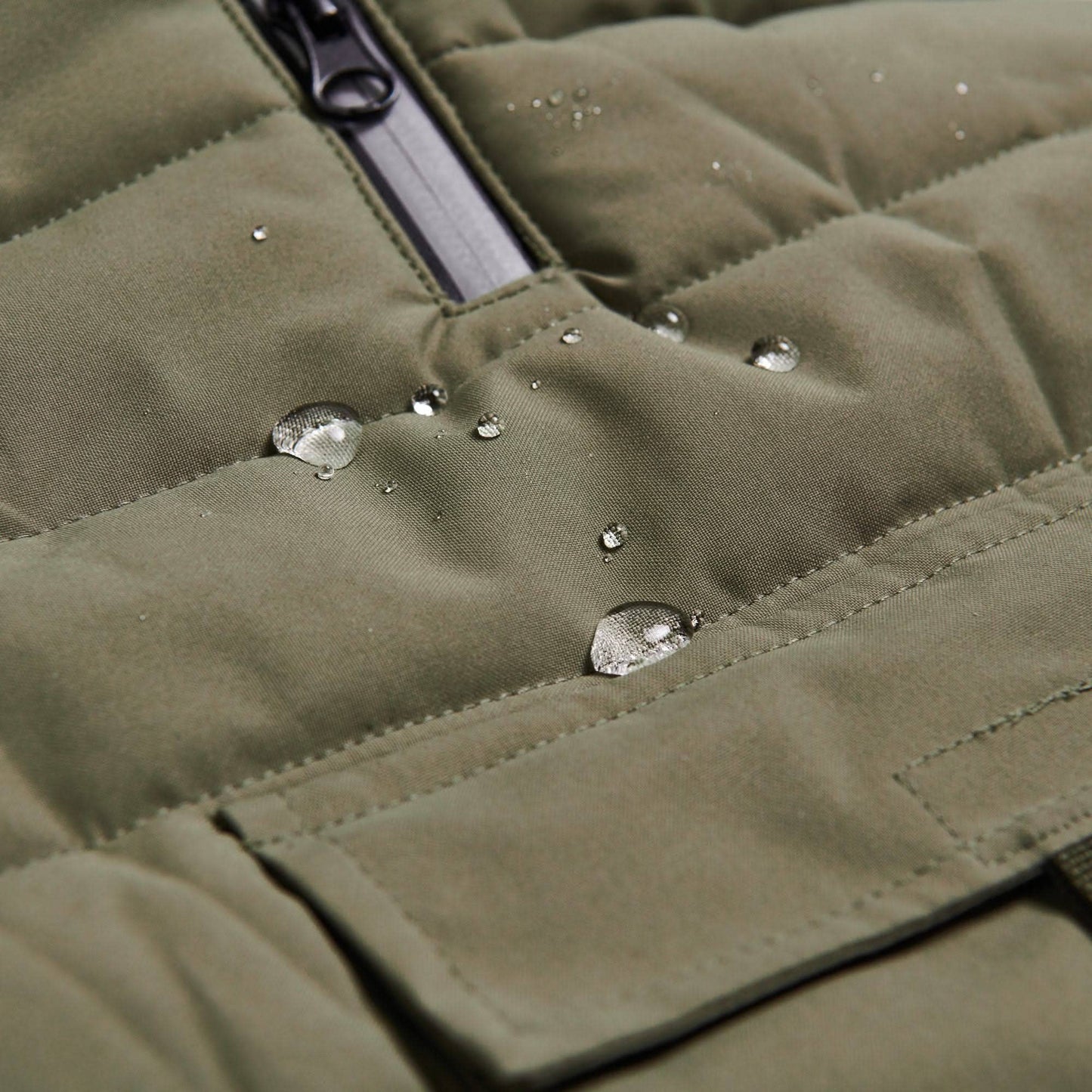 WarmShield Water-Resistant Jacket - Olive: 4XL