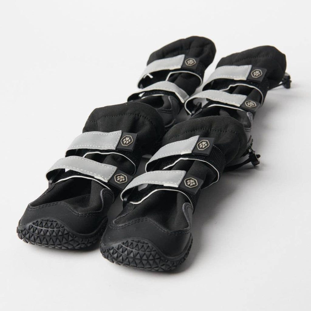 Flex Shell Water-resistant Dog Boots - Black: B  ( 5.1cm-6cm / 2.1"-2.3”)