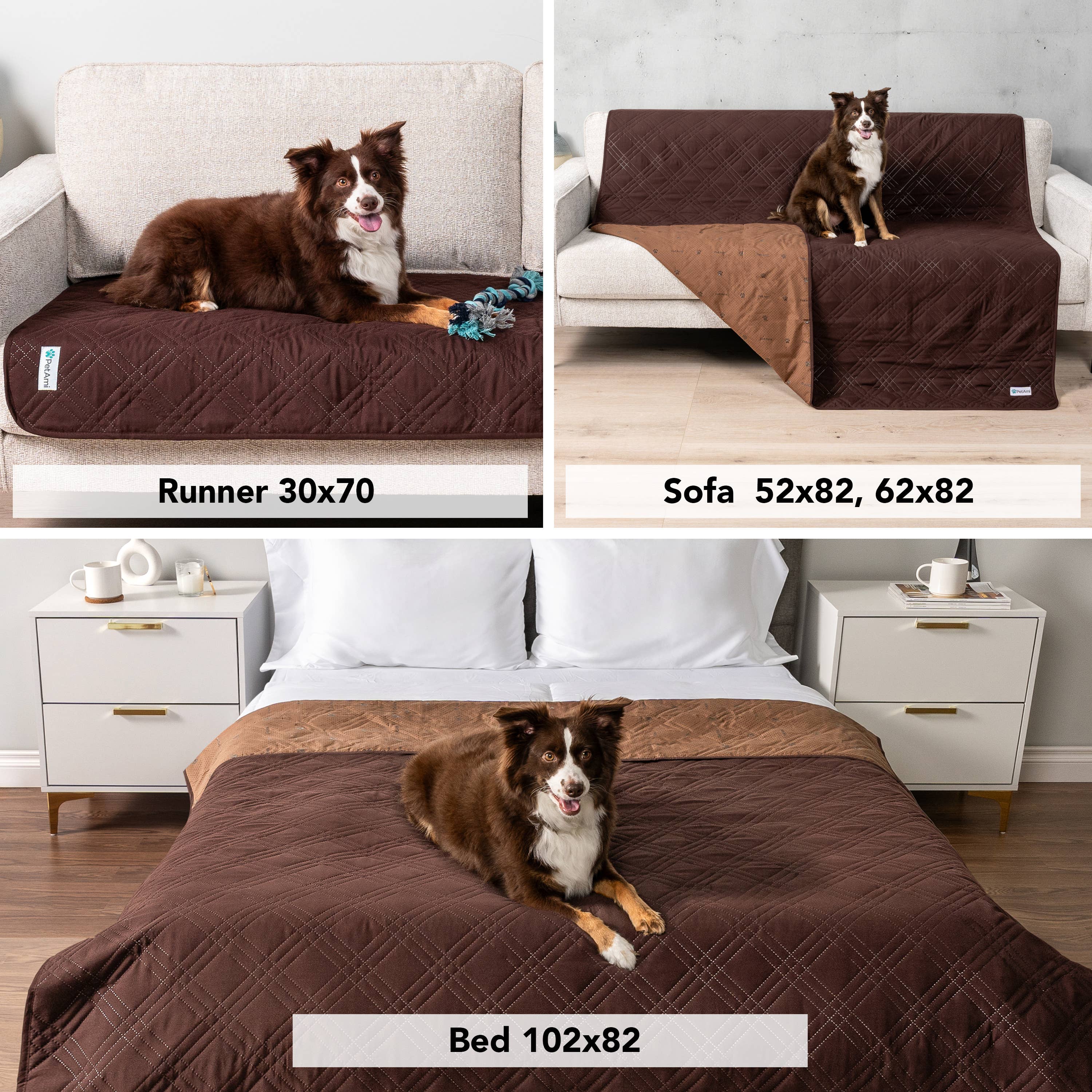 Waterproof Pet Furniture Cover Couch Protector: Olive Green / Large - 68" x 82"