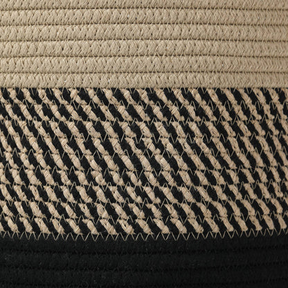 Boho Organic Cotton Rope Storage Basket: Large