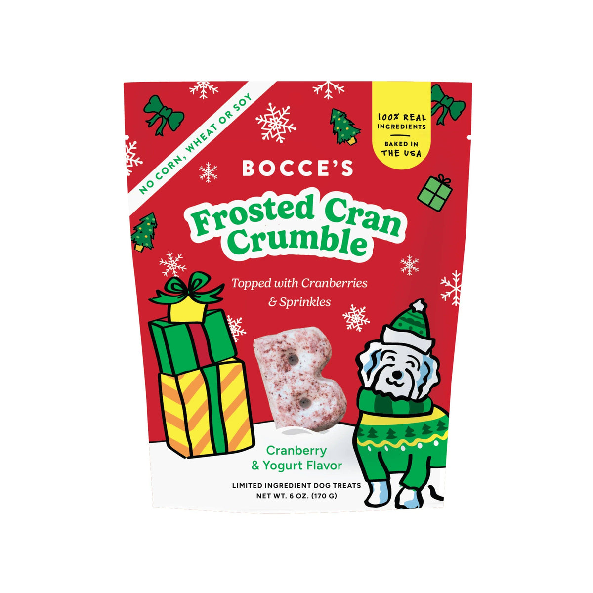 Bocce's Bakery Frosted Cran Crumble Soft Dog Treats 6oz