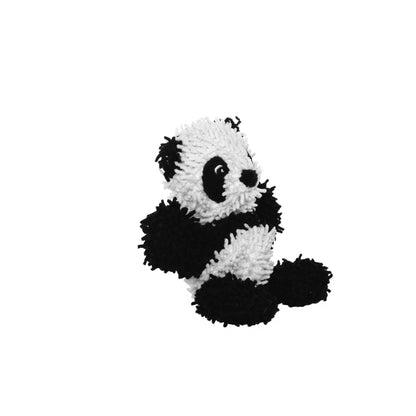 Mighty Jr Microfiber Ball Panda, Durable, Squeaky Dog Toy
