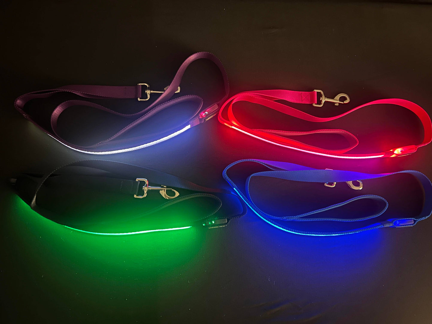 Light Up LED Dog Leash: Green