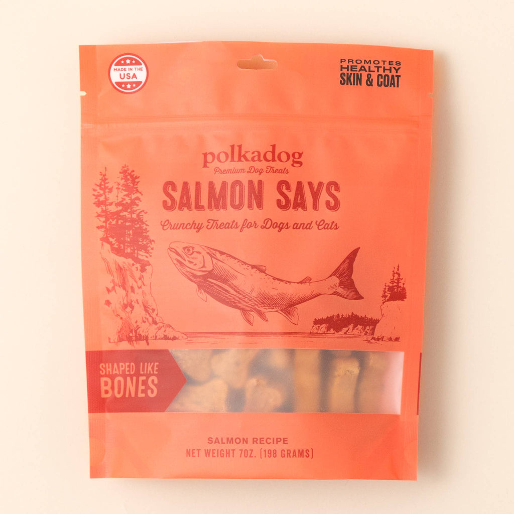 Salmon Says (Bone Shaped) - 7oz - Dog Treats