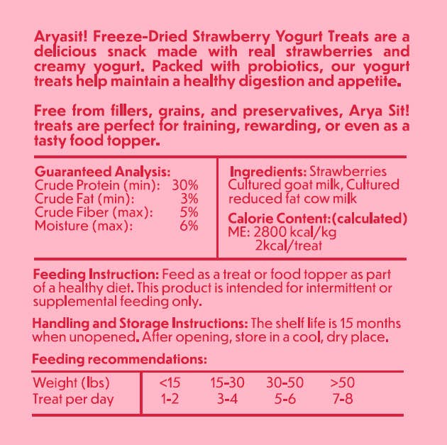 Freeze-Dried Strawberry Yogurt