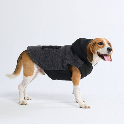Reversible Sherpa Jacket - Grey and Black: 3XL