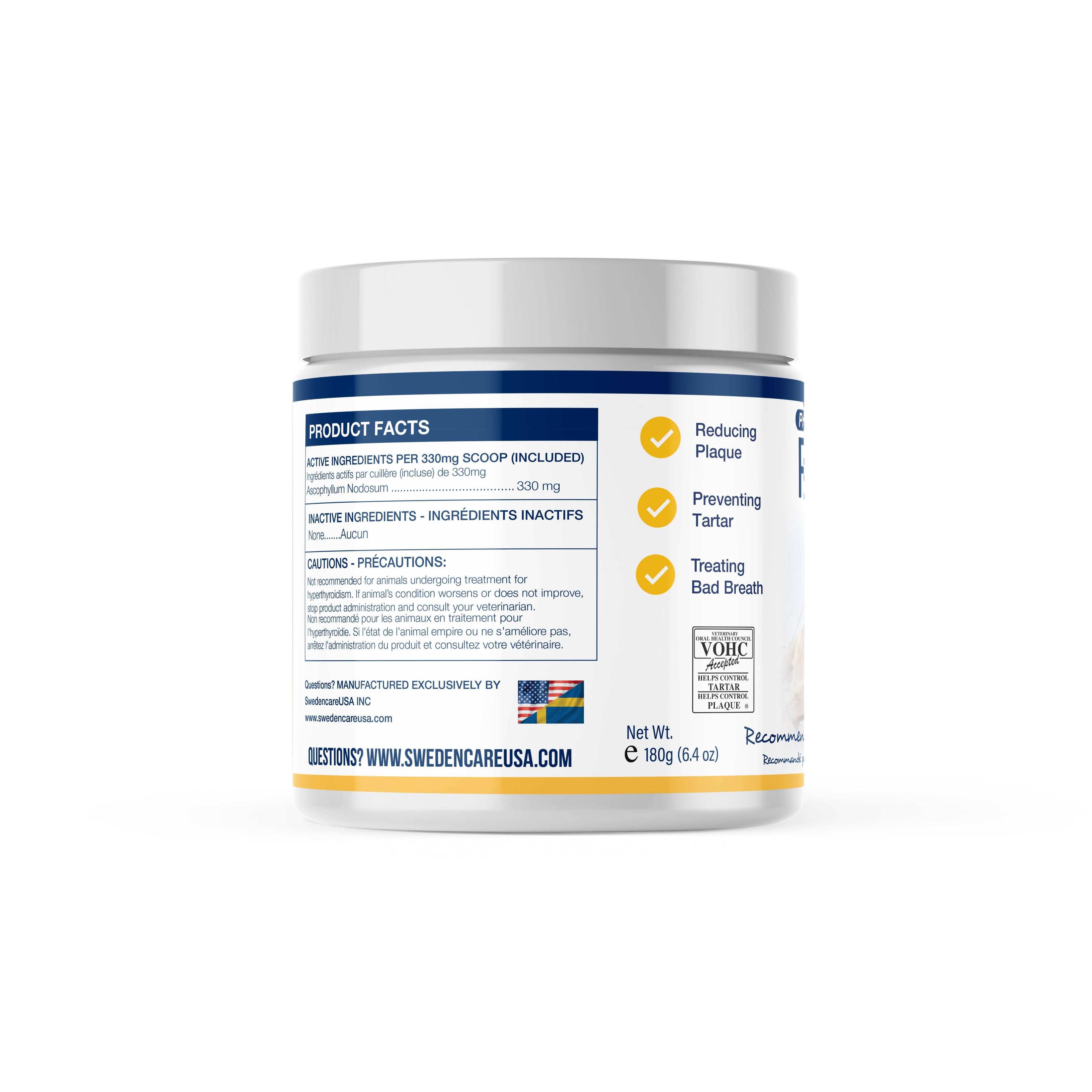 PlaqueOff Powder 180 Gram Mini-Tub