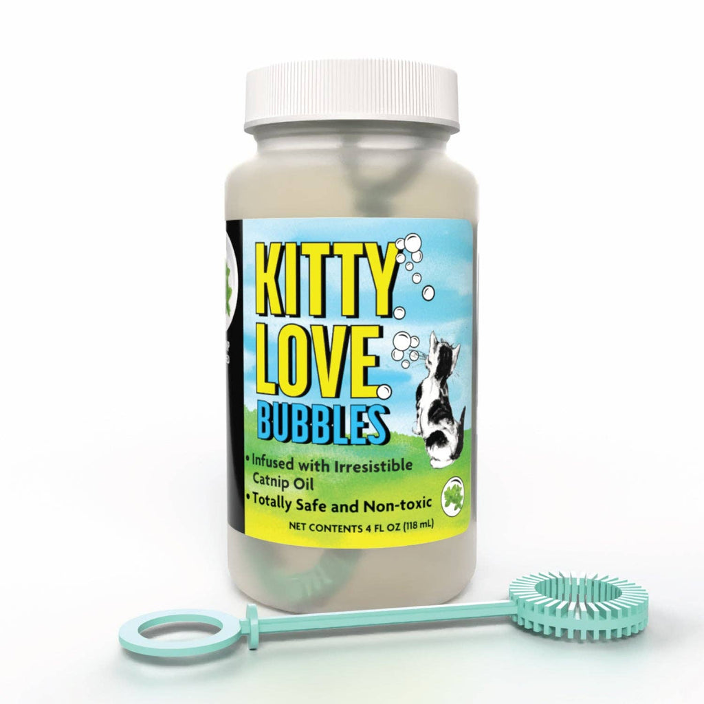 Kitty Love® - Catnip Infused Bubbles - Single Bottle: Catnip / 4 oz Bottle