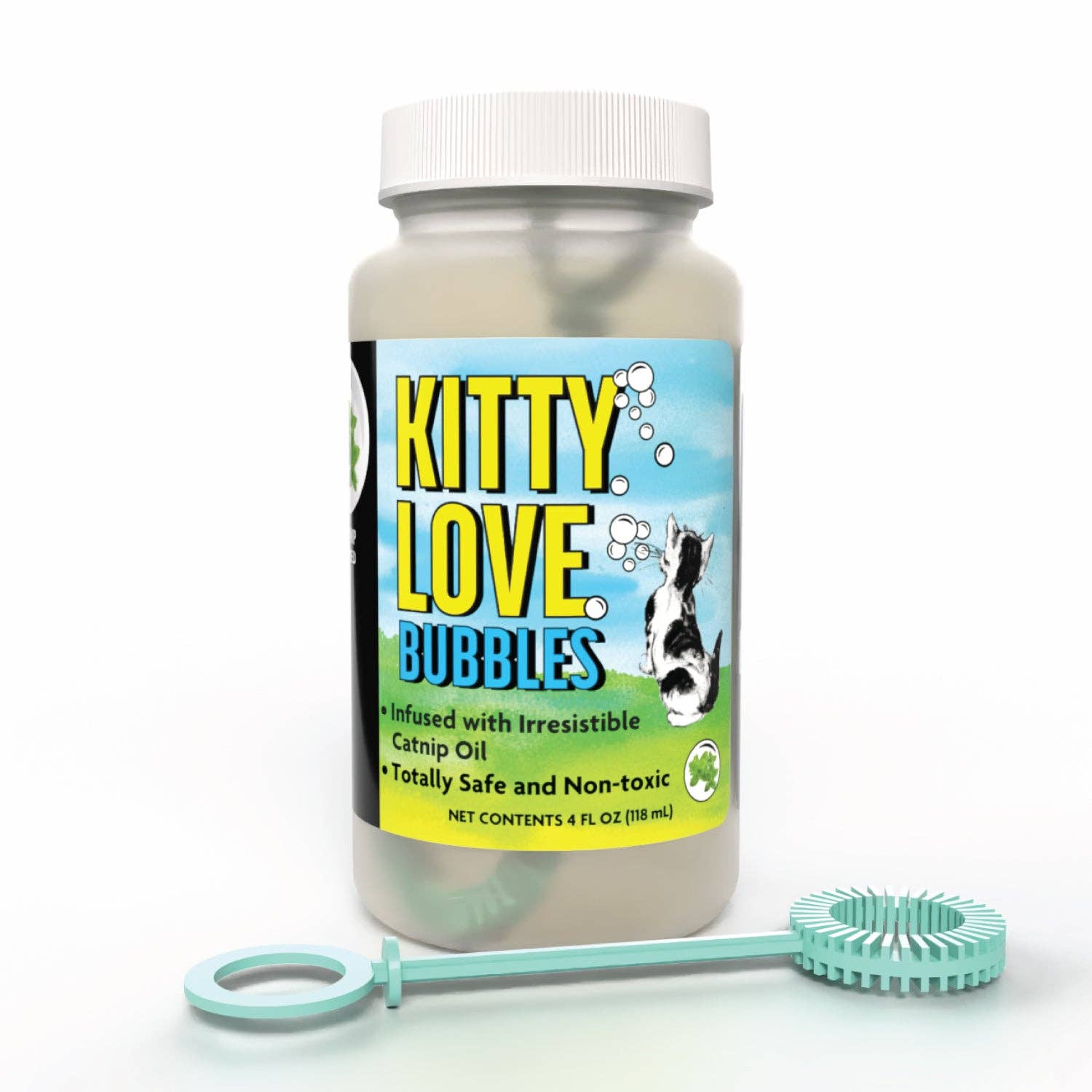 Kitty Love® - Catnip Infused Bubbles - Single Bottle: Catnip / 4 oz Bottle