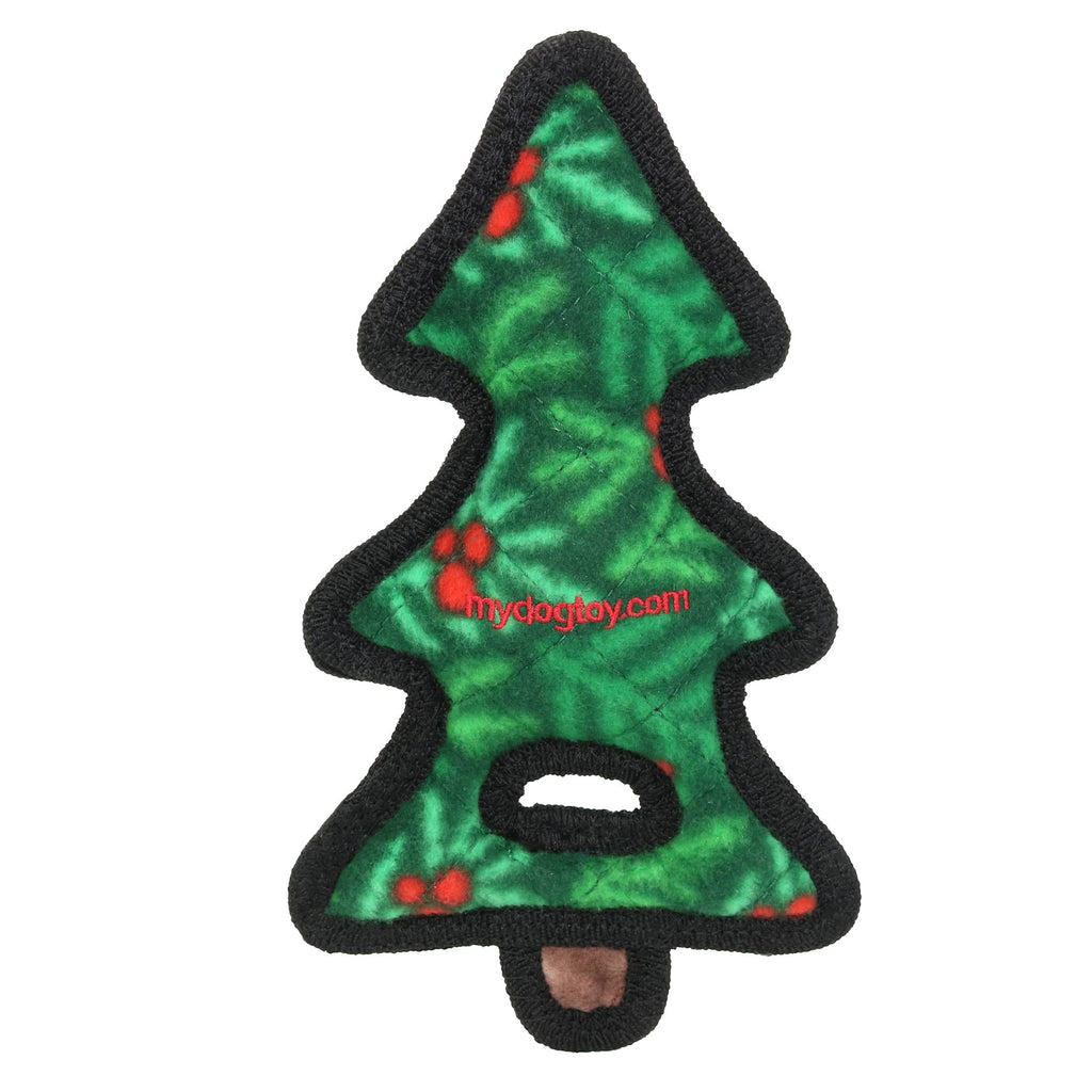 Tuffy Holiday Tree Tug- Christmas, Durable, Plush Dog Toy