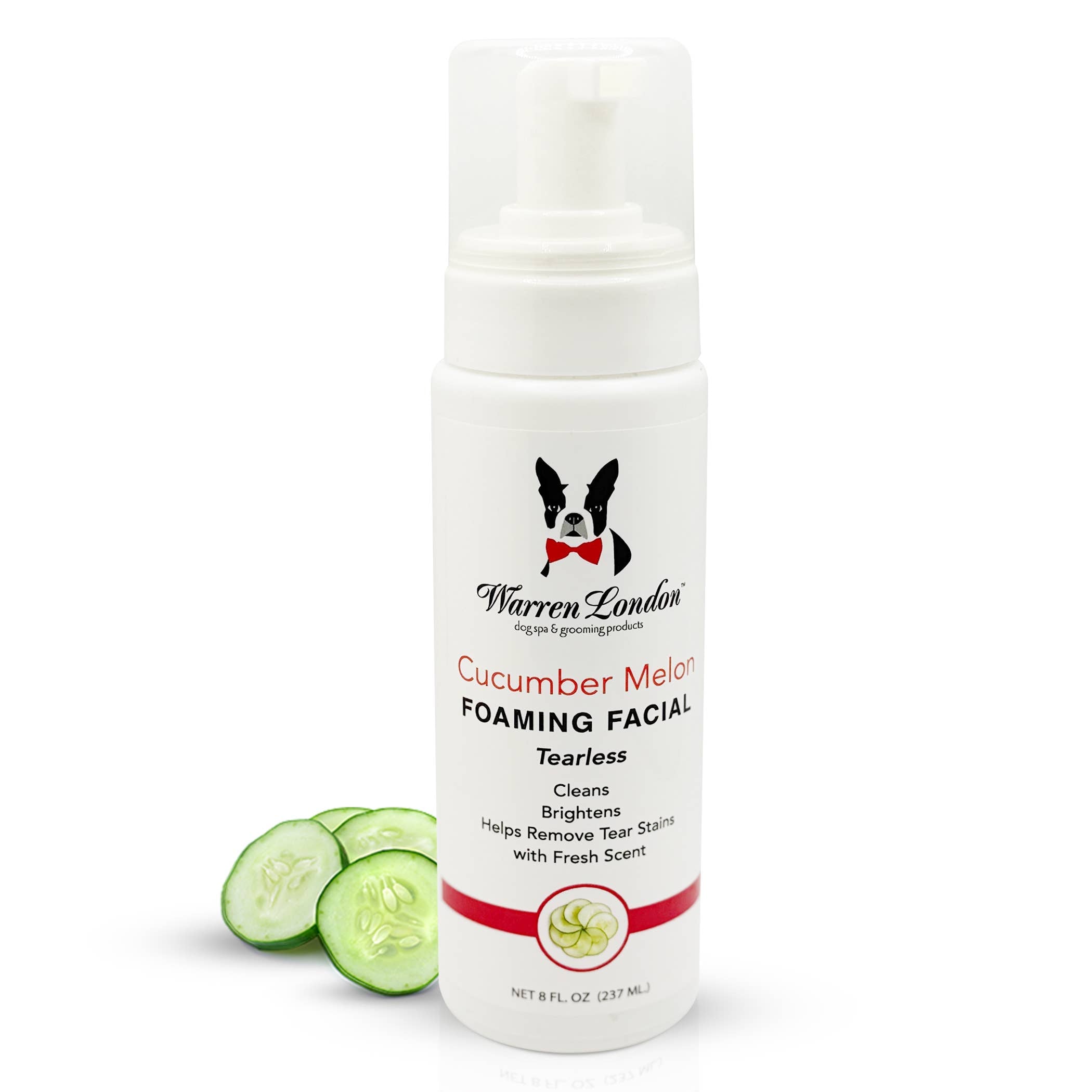 Tearless  Shampoo for Dog Faces - Cucumber Melon - 2 Sizes: 8oz