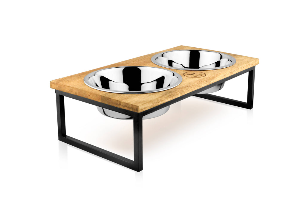 Hearth and Haven Elevated Pet Bowl - Modern Design :  Large - 48 oz per Bowl