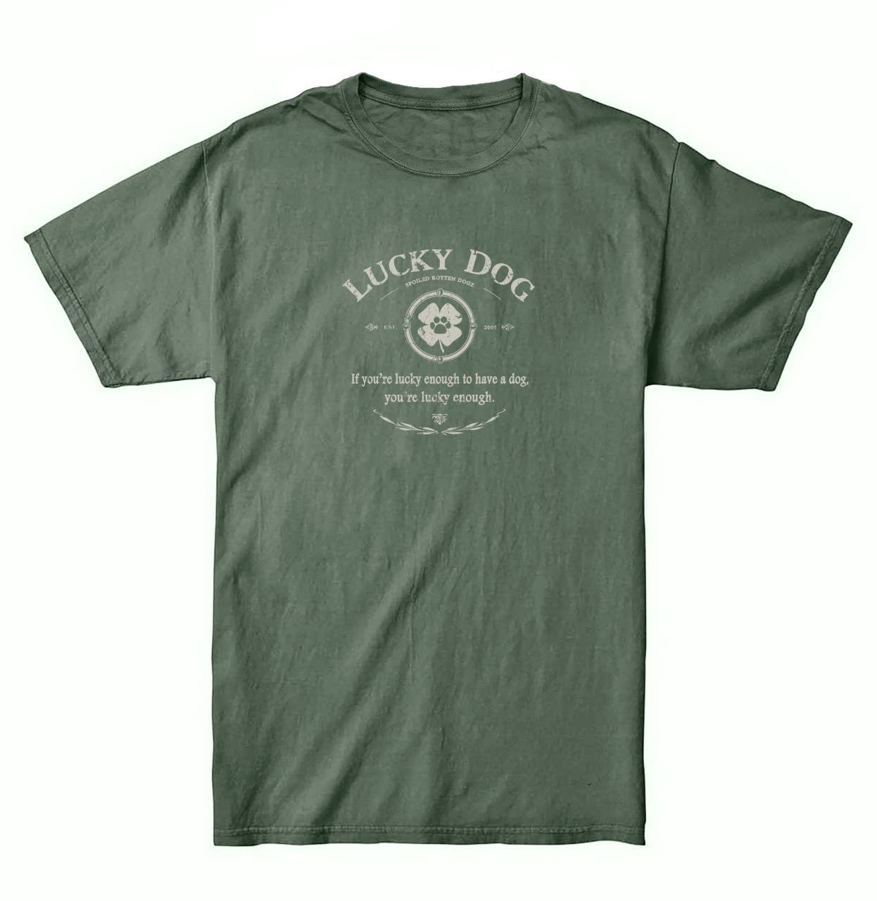 Lucky Dog - Lucky Enough: Moss Green