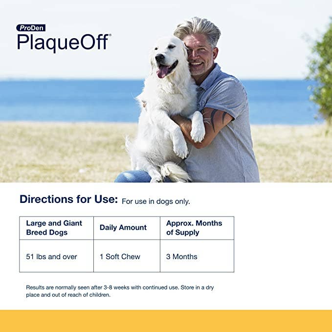 PlaqueOff Soft Chews Large Breed 90ct