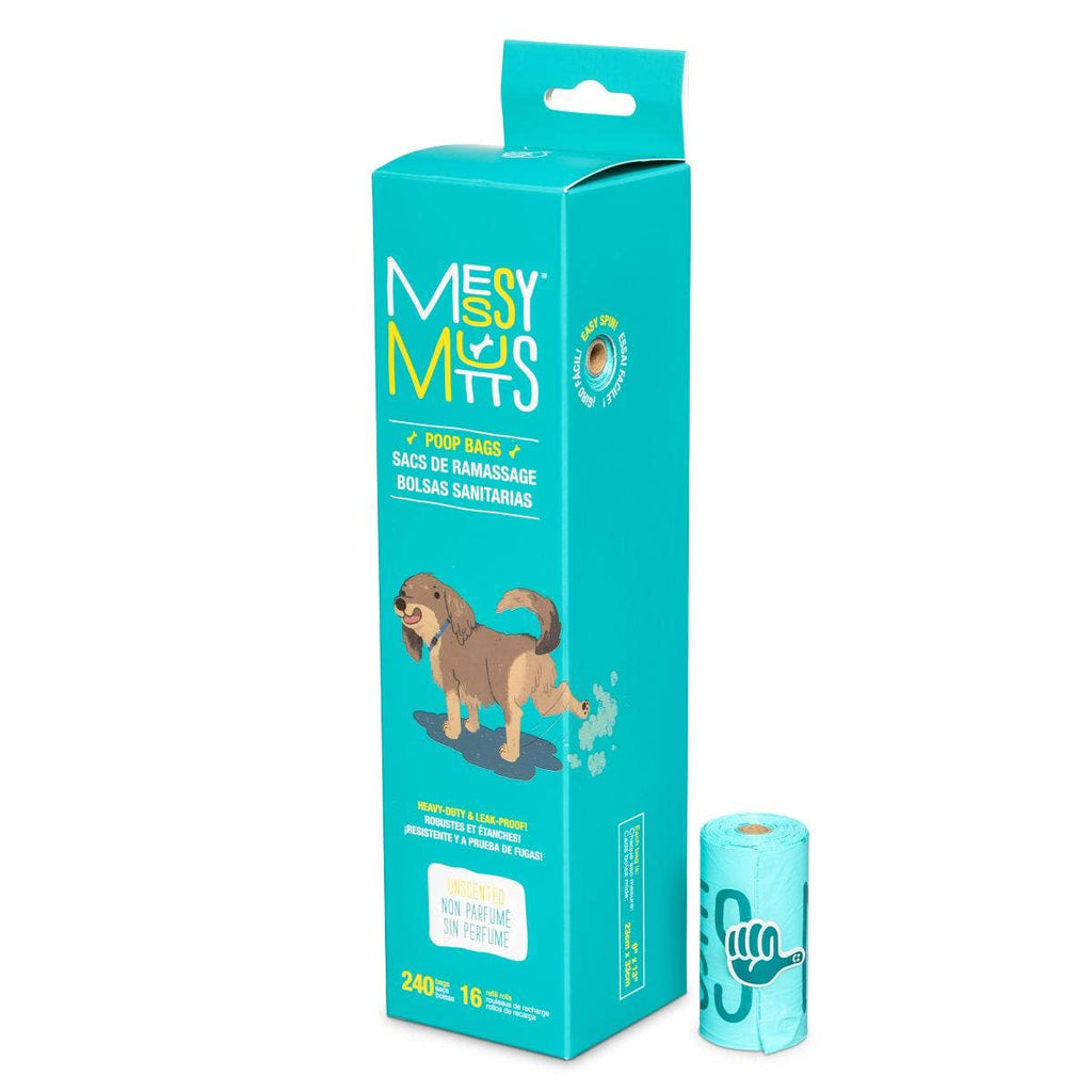 Messy Mutts Advanced Biorecycle Poop Bag 16 Refill Rolls