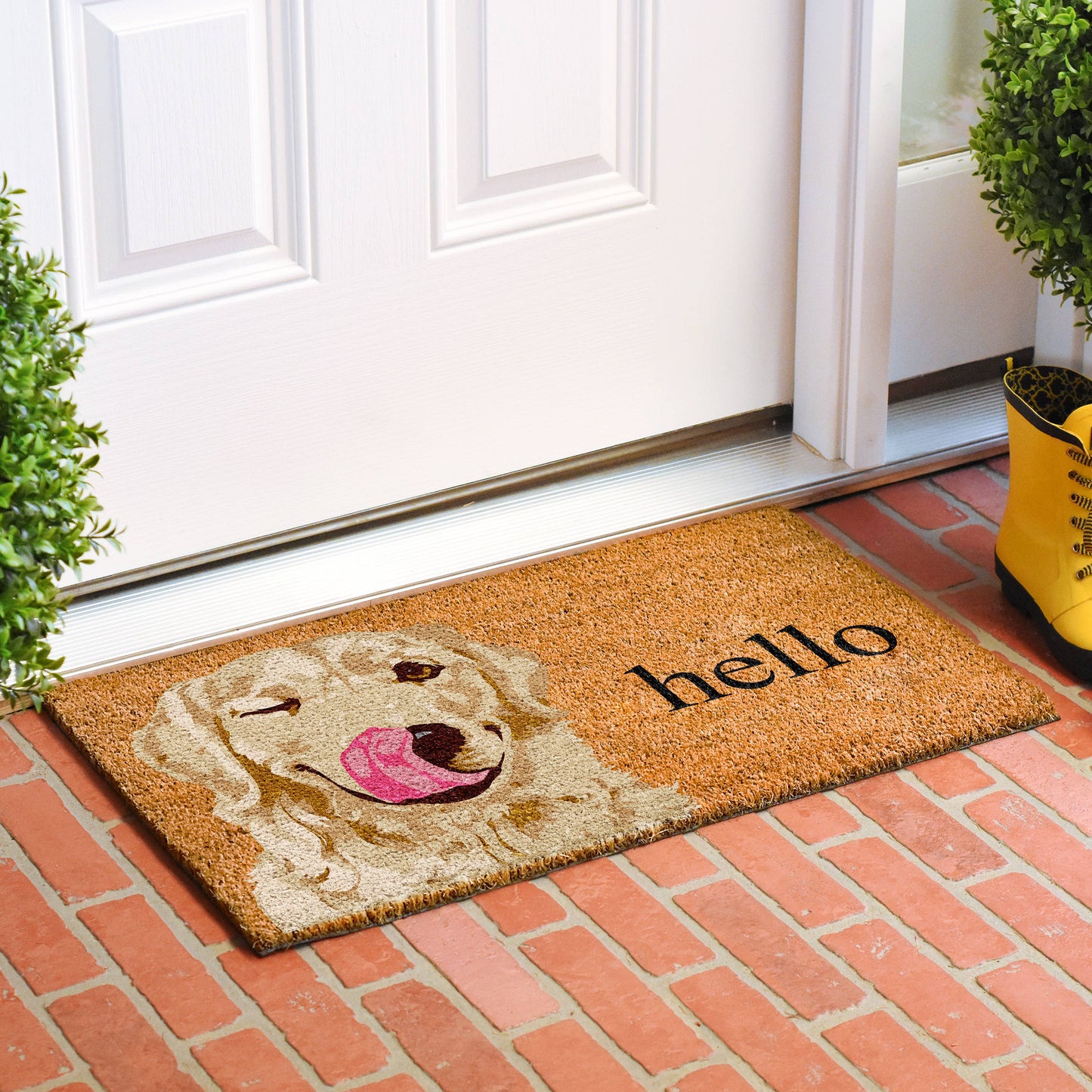 Golden Retriever Dog Doormat: 17'' x 29''