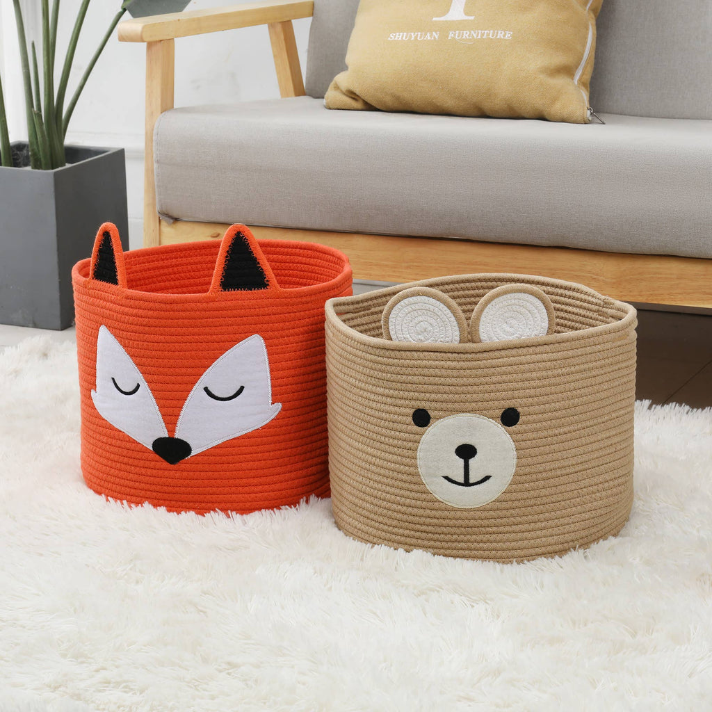Fred the Fox Organic Cotton Storage Basket