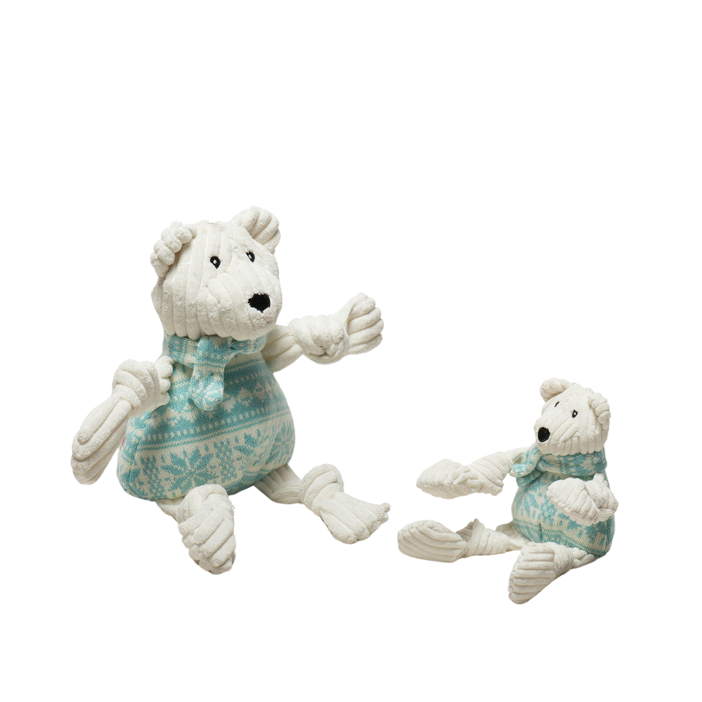 Tundra Polar Bear Knottie® Plush Dog Toy: Small