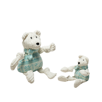 Tundra Polar Bear Knottie® Plush Dog Toy: Small