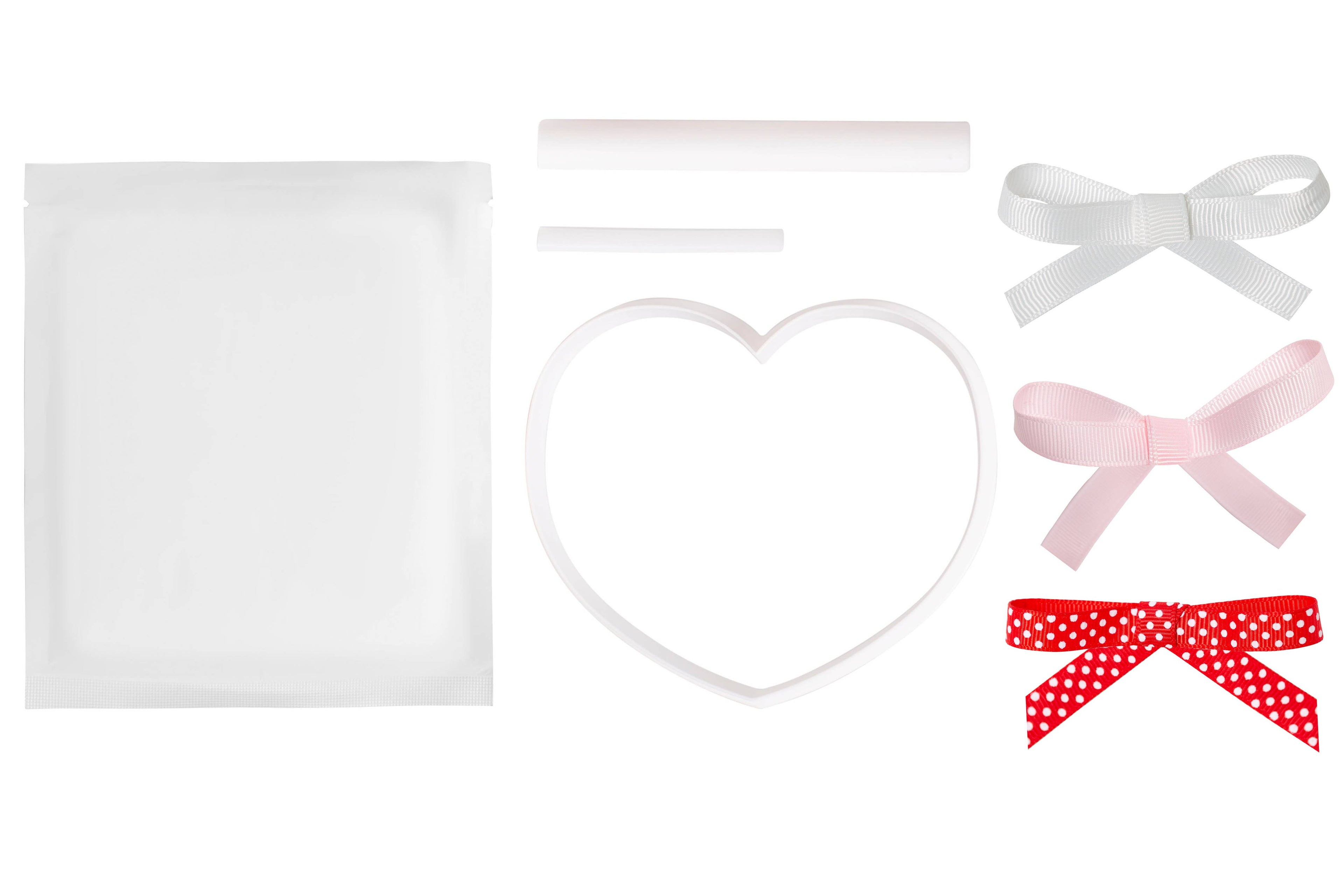 Pawprints Keepsake Hanging Holiday Ornament, Heart Shape