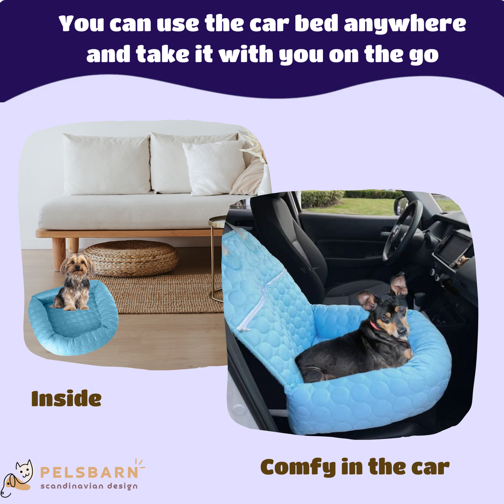 Cooling Car Bed Heat Relief - Pelsbarn 🐾: Beige / XL