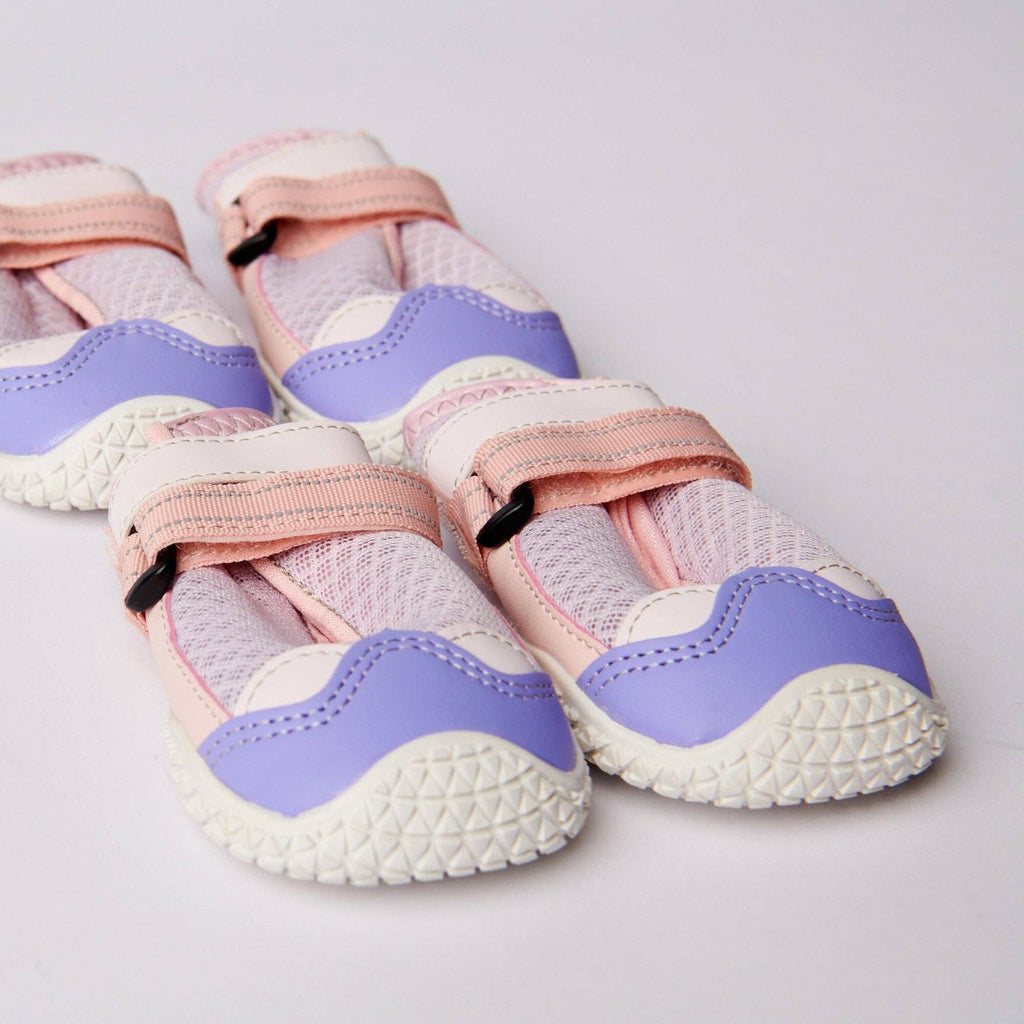 Hot Pavement Pawtector Dog Shoes - Pink Purple: B) Width: 2.0"/5.0cm for 23-33lbs/10-15kg