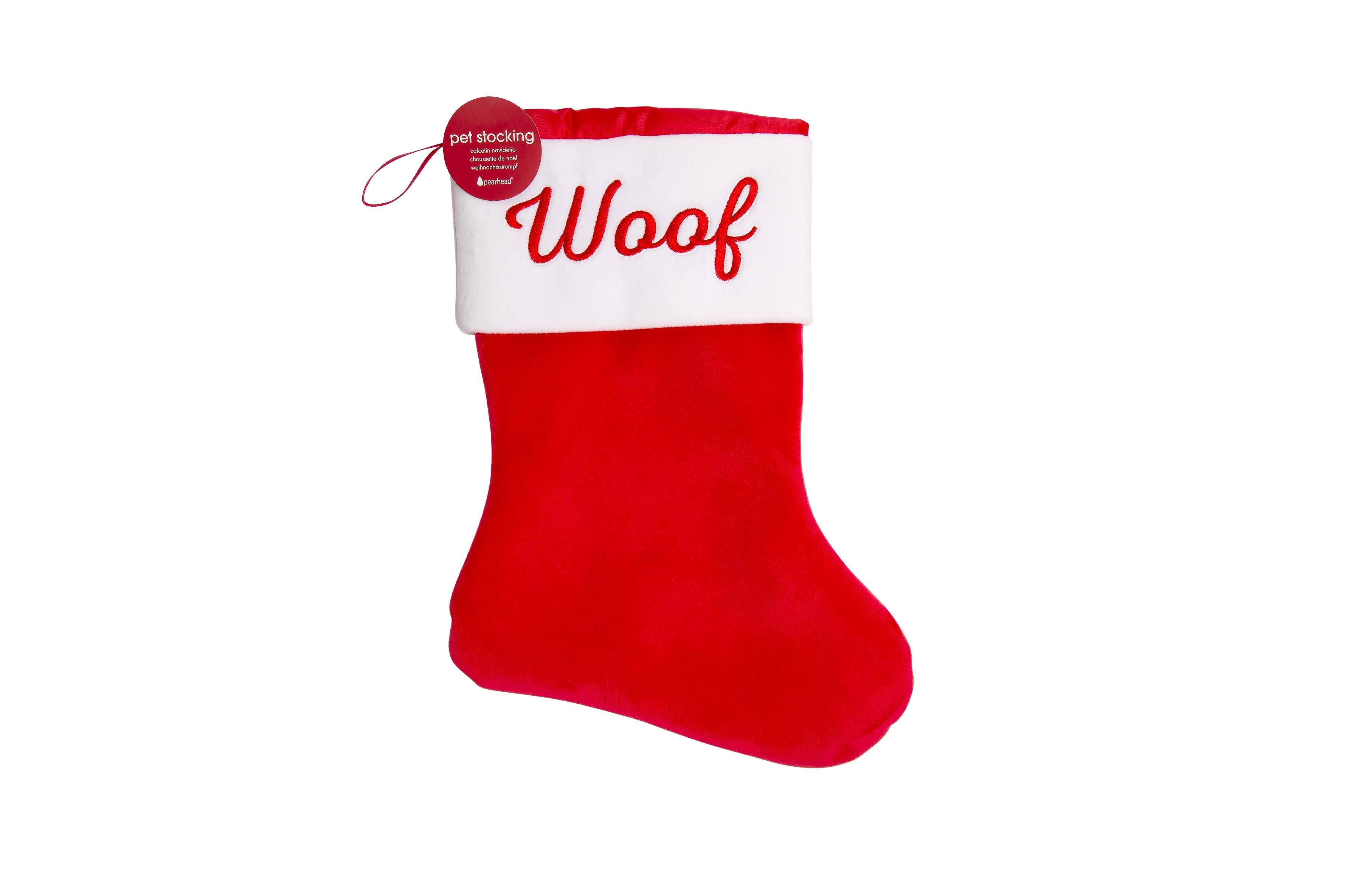 "Woof" Dog Christmas Stocking