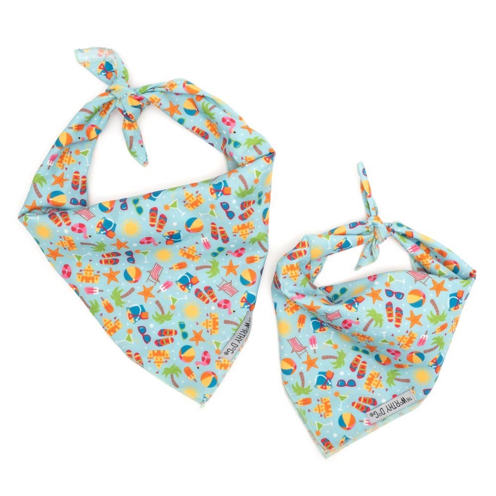 Life's a Beach Bandana: Mint Green / Small