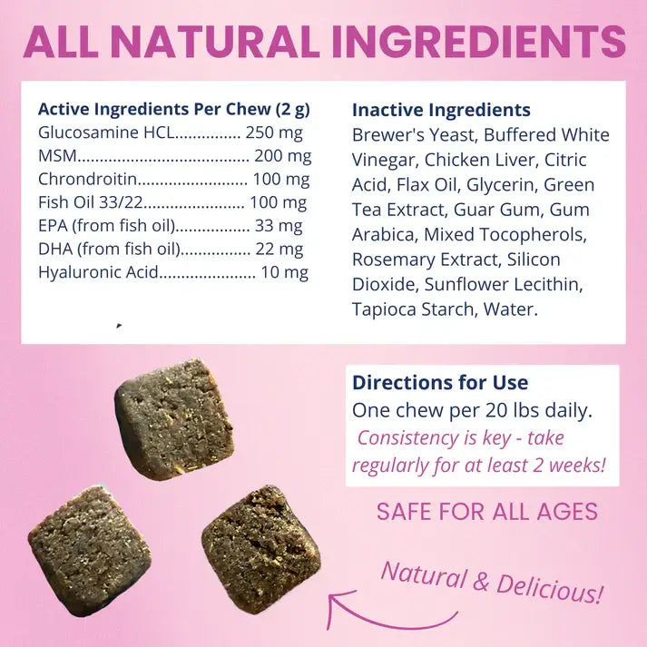 Under the Weather Hip & Joint Soft Chew 60ct