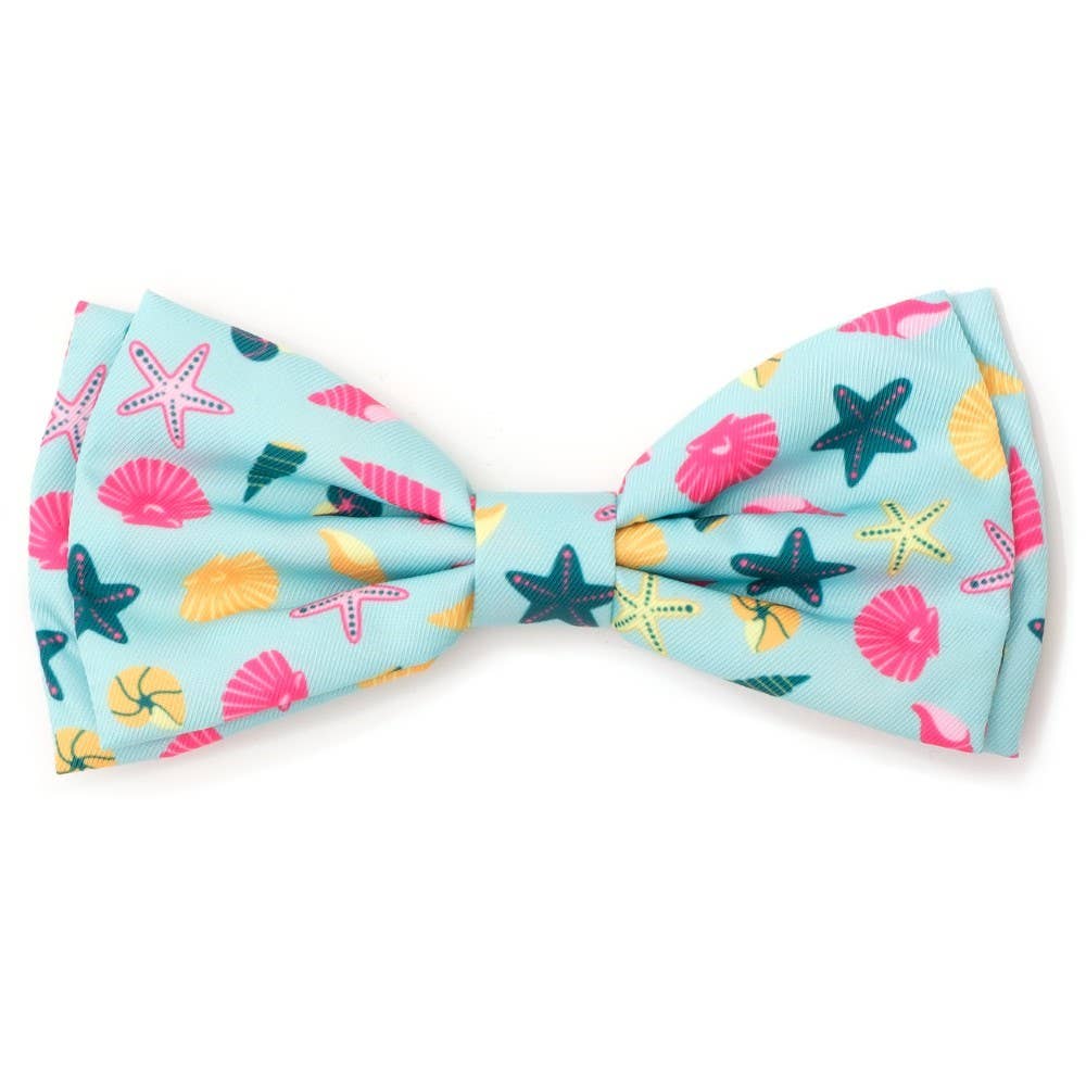 Seashells Bow Tie: Teal