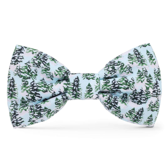 Gray Malin x TFD Snowy Pines Dog Bow Tie