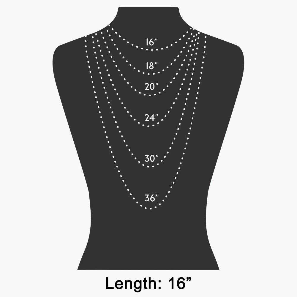 Dog Pendant Necklace: Rhodium Plated