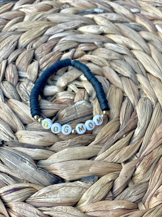 Dog Mom bracelet - Black