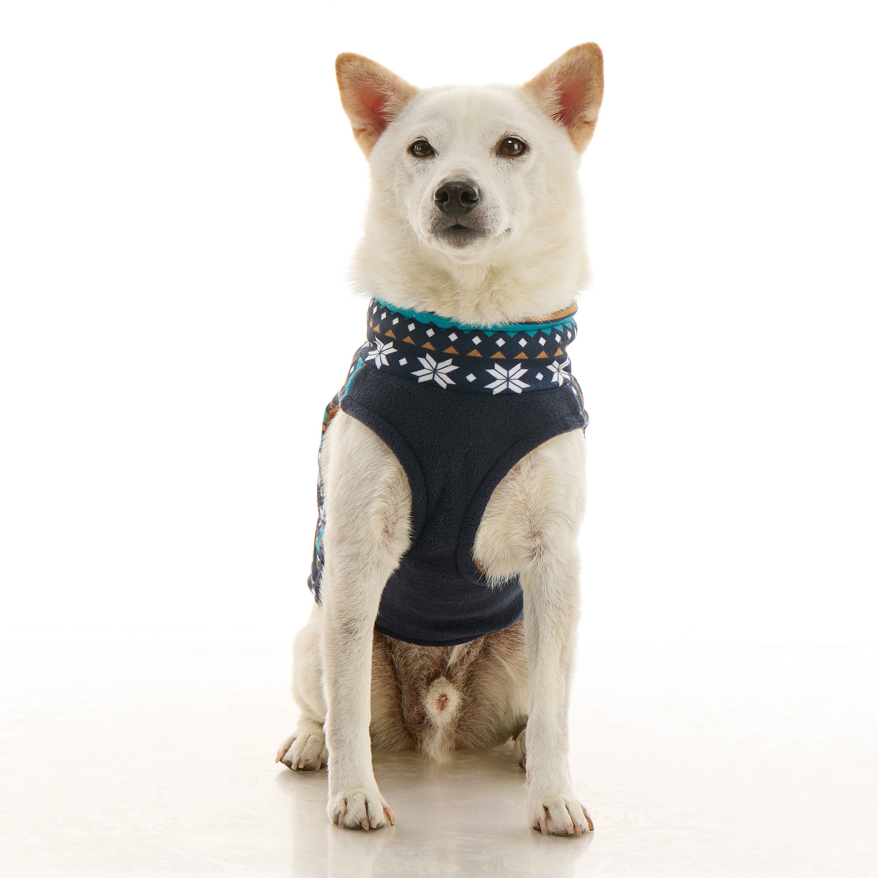 Zip Up Fleece Deer Blue