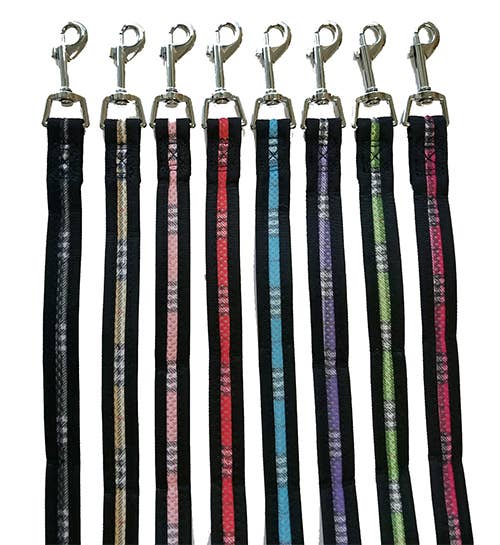 Mesh 3/4 inch Leash: Plaid
