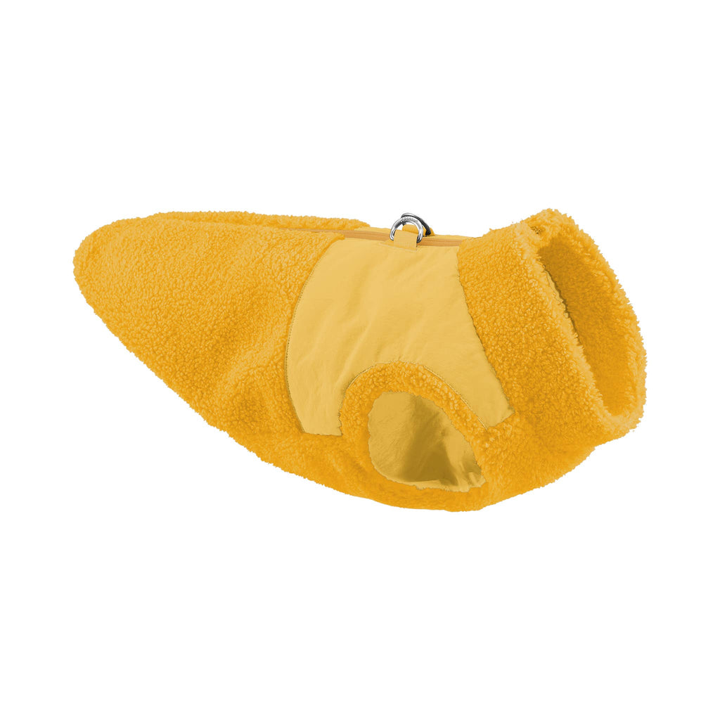 Zip Up Sherpa Vest: Yellow