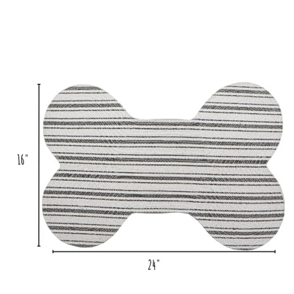 Hampton Pet Placemat - Stylish and Chic: Grey