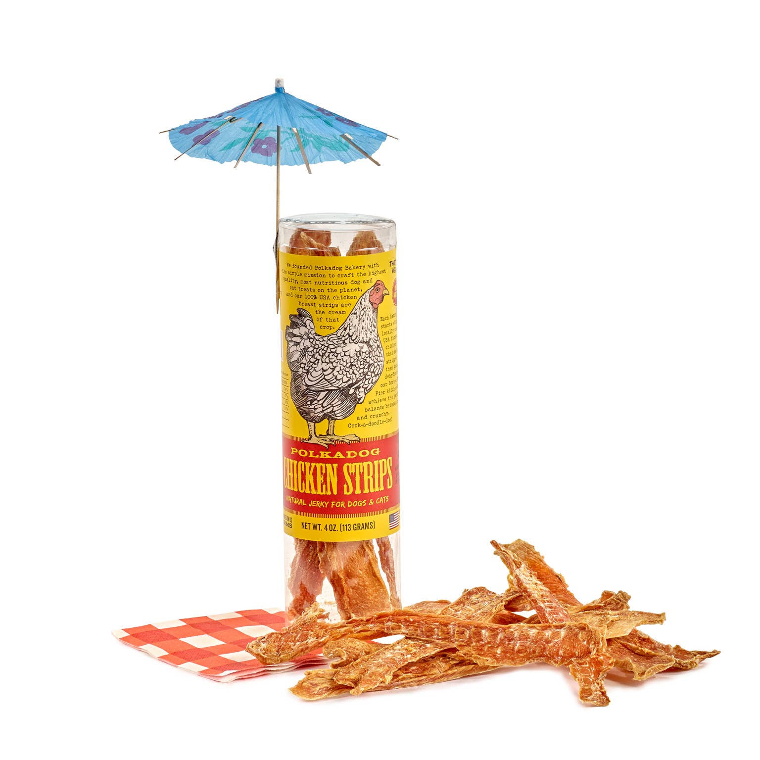 Chicken Strip Jerky - 4oz Tube - Dog Treats