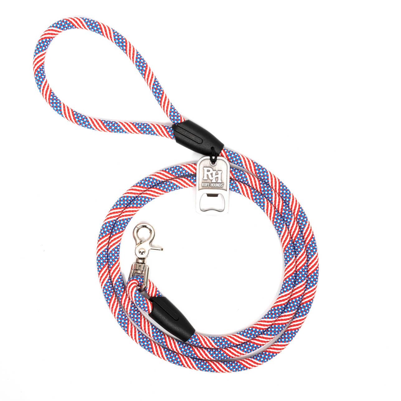 Classic Dog Leash - Multicolored: Stars and Stripes / 4 Foot