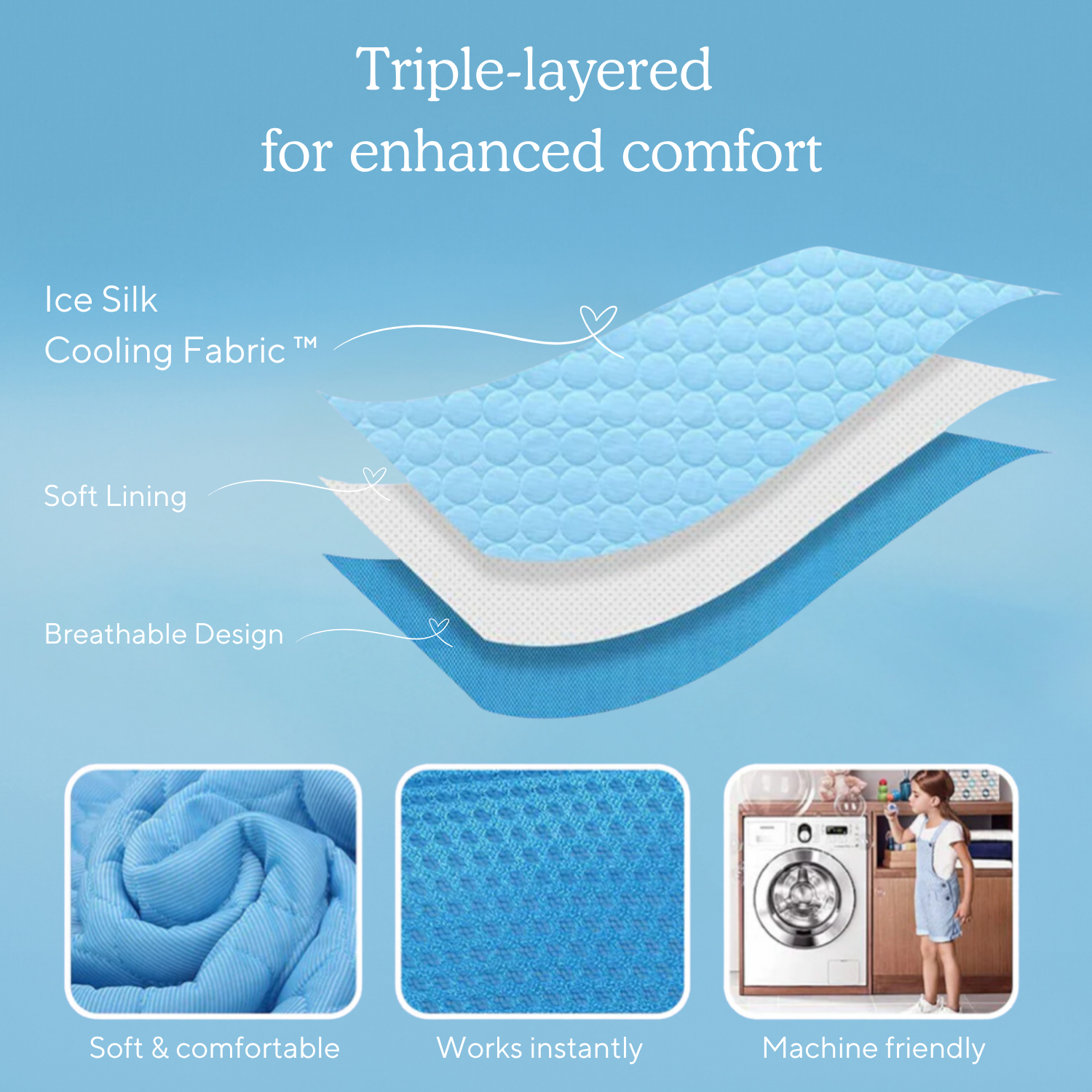 Cooling Mat - Pelsbarn 🐾: Light Blue / XL