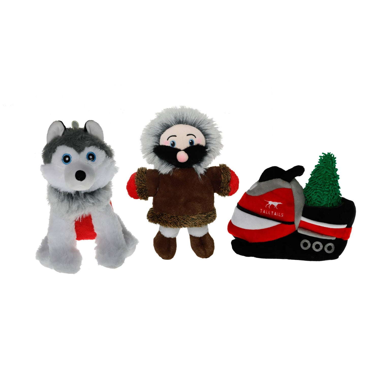 2-in-1 Snowmobile Squeaker Dog Toy