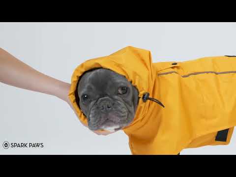 Breatheshield™ Dog Raincoat  - Lime White Navy