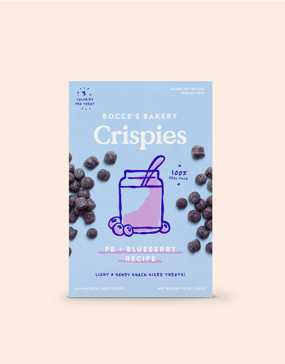 PB + Blueberry Crispies