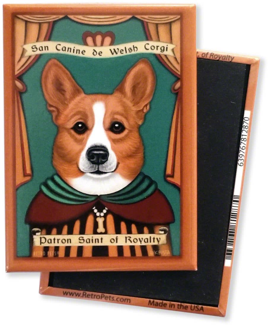 Magnet Corgi Saint "Royalty" Dog Magnet
