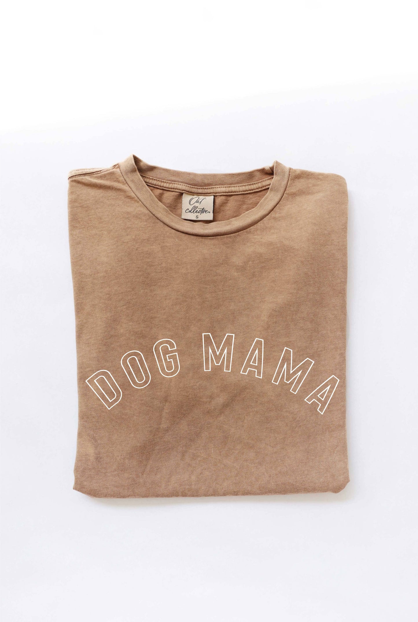 DOG MAMA Mineral Washed Graphic Top