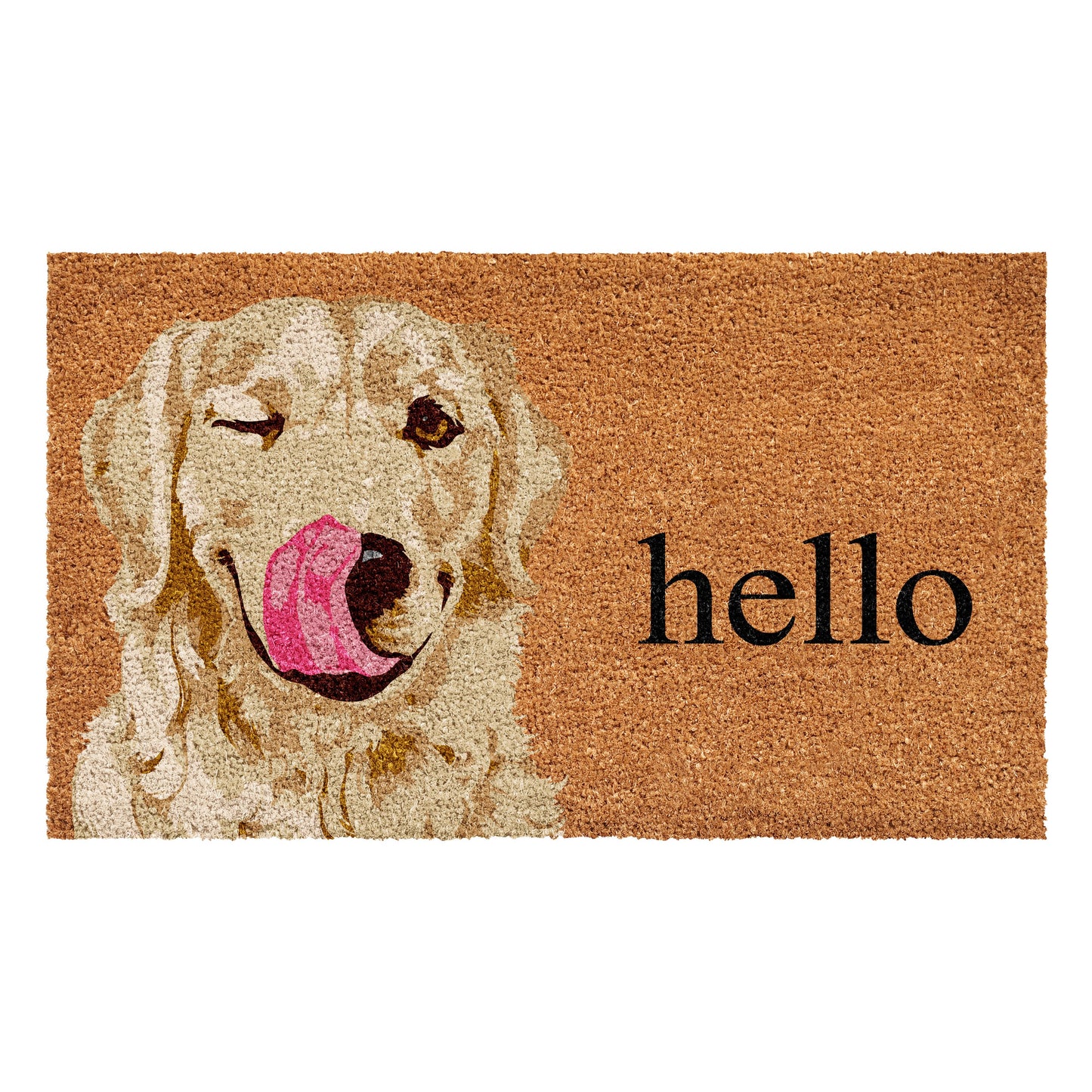 Golden Retriever Dog Doormat: 17'' x 29''